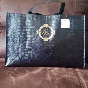 Joy Mangano NWT Five black Reusable Totes
